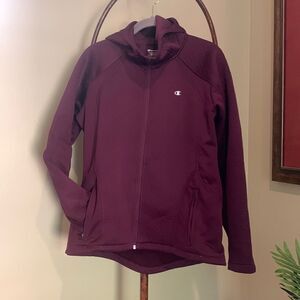 CHAMPION  Purple  Hooded Jacket Large
